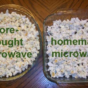 Homemade Microwave Popcorn