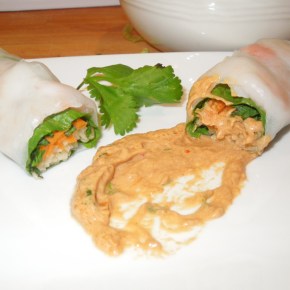 Fresh Spring Rolls With Thai Peanut&nbsp;Sauce