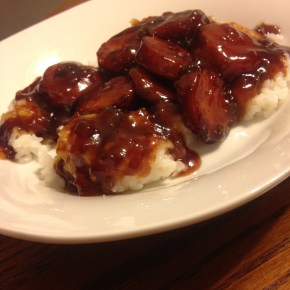 Hot N Fast! BBQ Kielbasa, Smoked Sausage or Lil’ Smokies over&nbsp;Rice