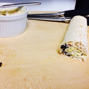 Chicken and Roasted Garlic Lavash&nbsp;Roll-Ups