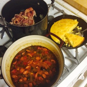 Theresa’s Black Eyed Pea and Hot Link&nbsp;Soup