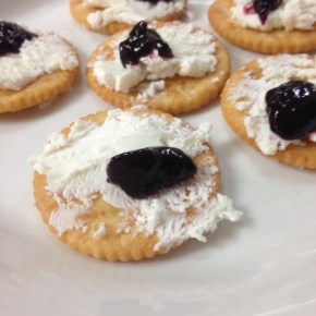 Fast Food Friday: Goat Cheese with Marionberry Jam on&nbsp;Crackers