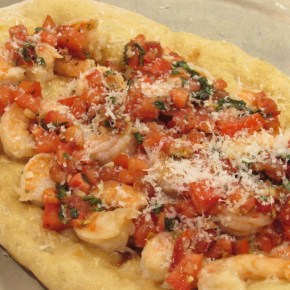 Shrimp Scampi Bruschetta Pizza – Happy Pi[e]&nbsp;Day!