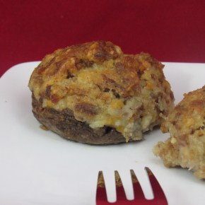 Bacon Blue Cheese Crispy Onion Stuffed&nbsp;Mushrooms